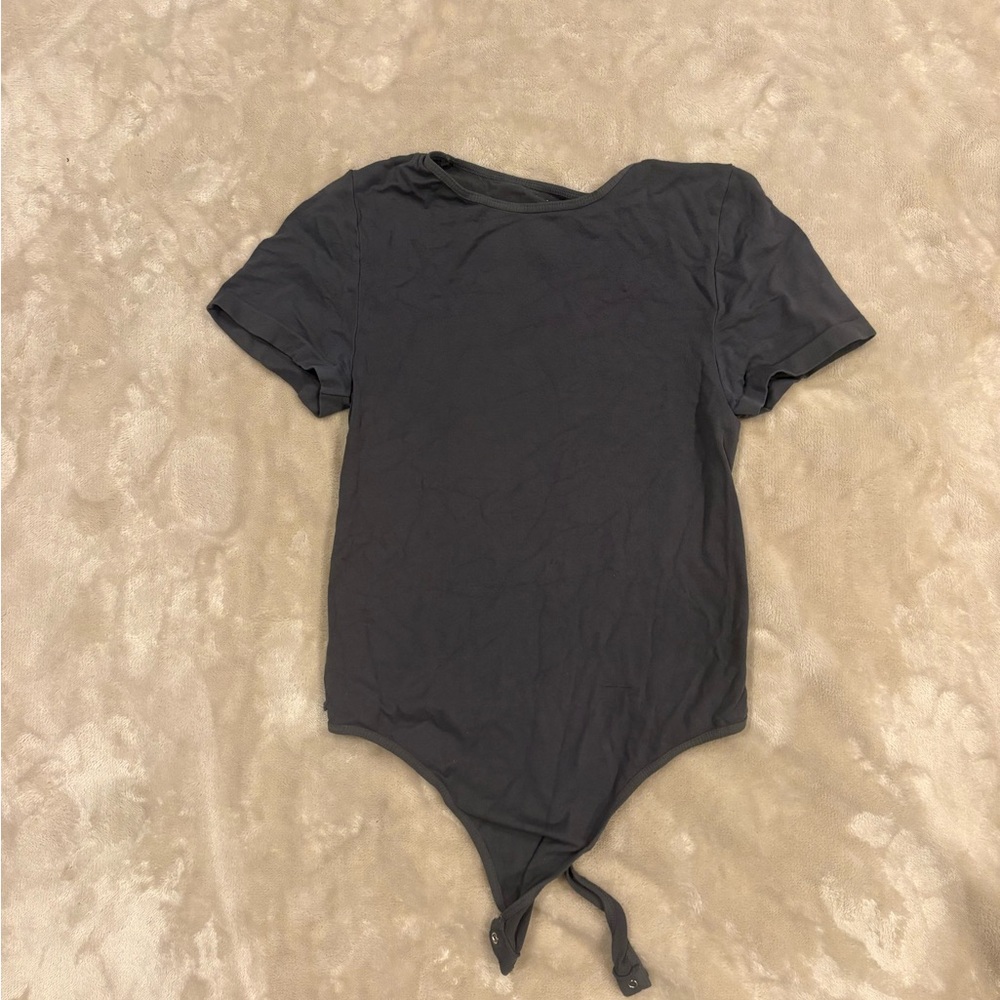 Free People Black Bodysuit